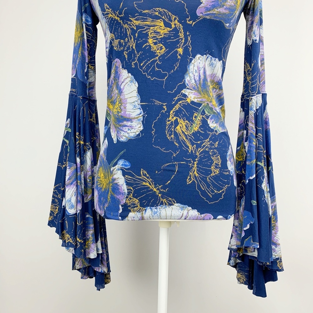 WE THE FREE Printed Birds Of Paradise Bell Sleeve - Picture 9 of 12